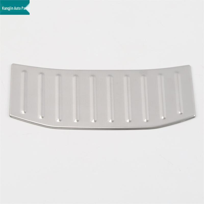 Silver Stainless Steel Interior Rear Anti-Kick Frame for Volkswagen T-Cross 2018 Model