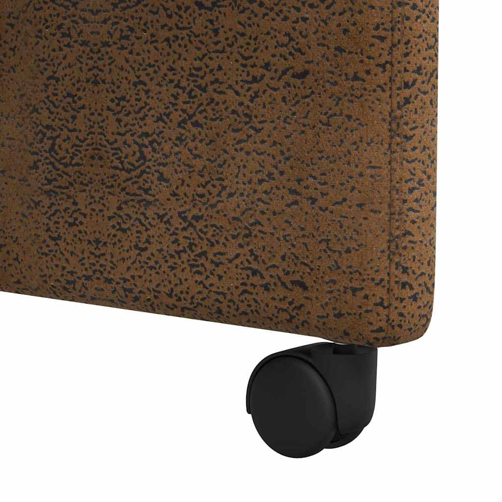 Dining Chairs with Casters 2 pcs Brown 57 x 67 x 95 cm