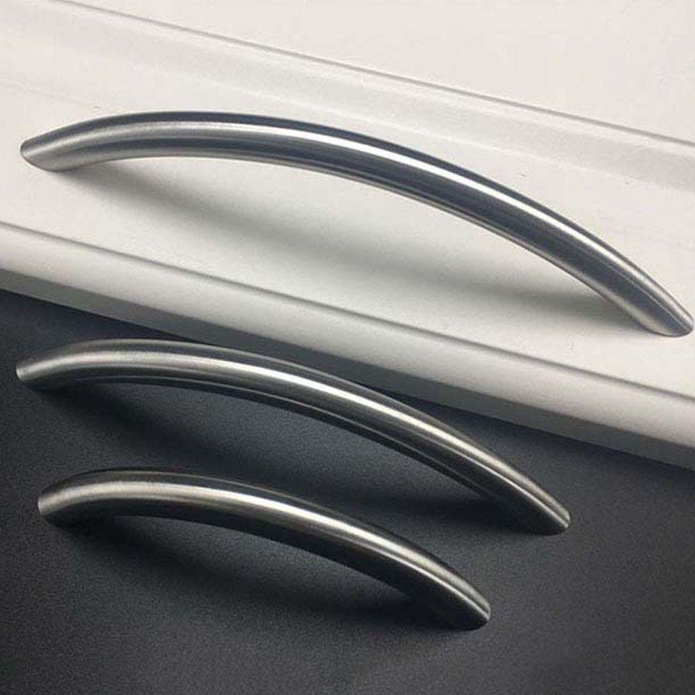 Electroplating Art Arc Shape Solid Doorknob Bedroom Furniture Drawer Handles Cabinet Door Handle