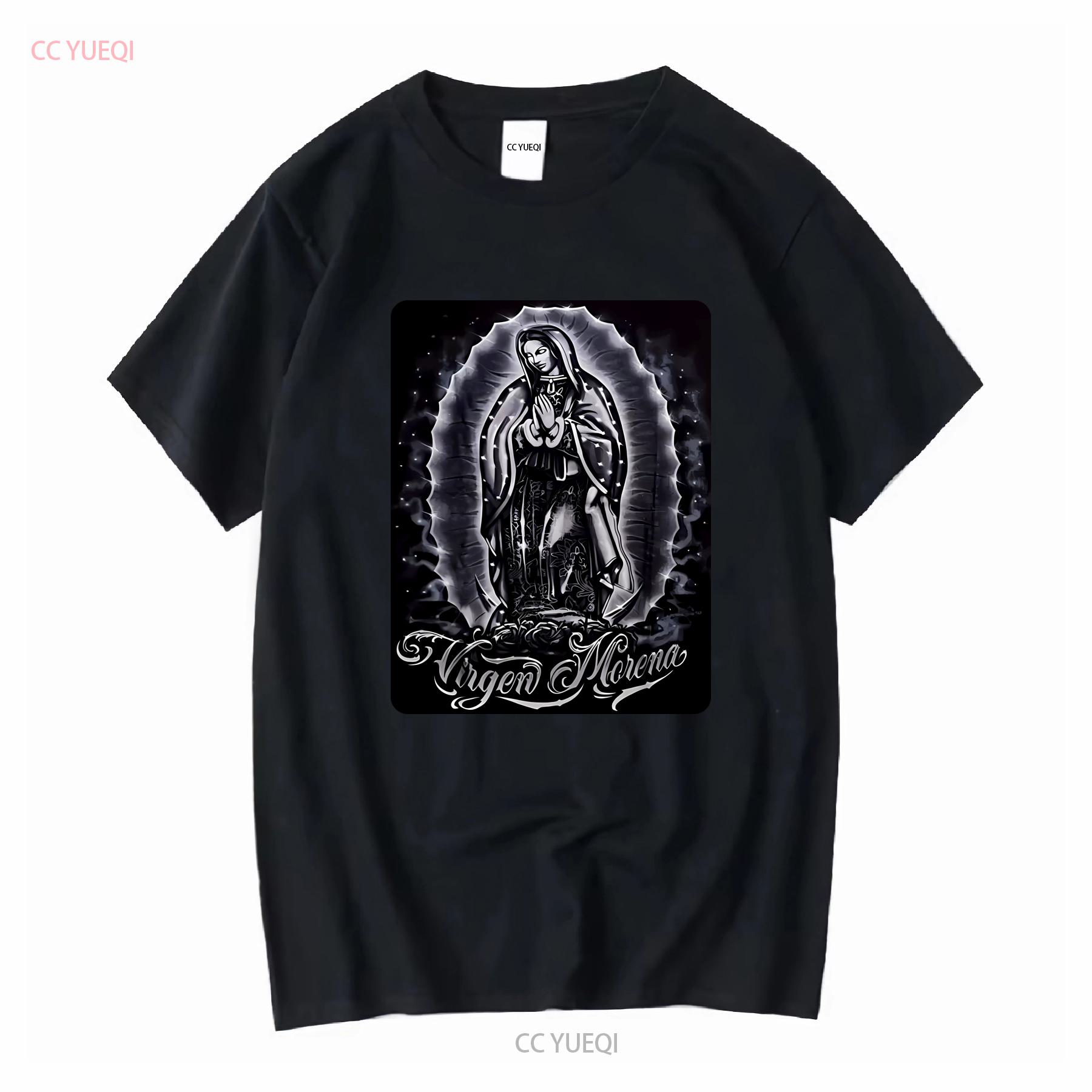 

OUR LADY OF GUADALUPE VIRGIN MARY VIRGEN MORENA T SHIRT vintage Washed Comfortable Breathable Slightly fashion Versatile 4XL