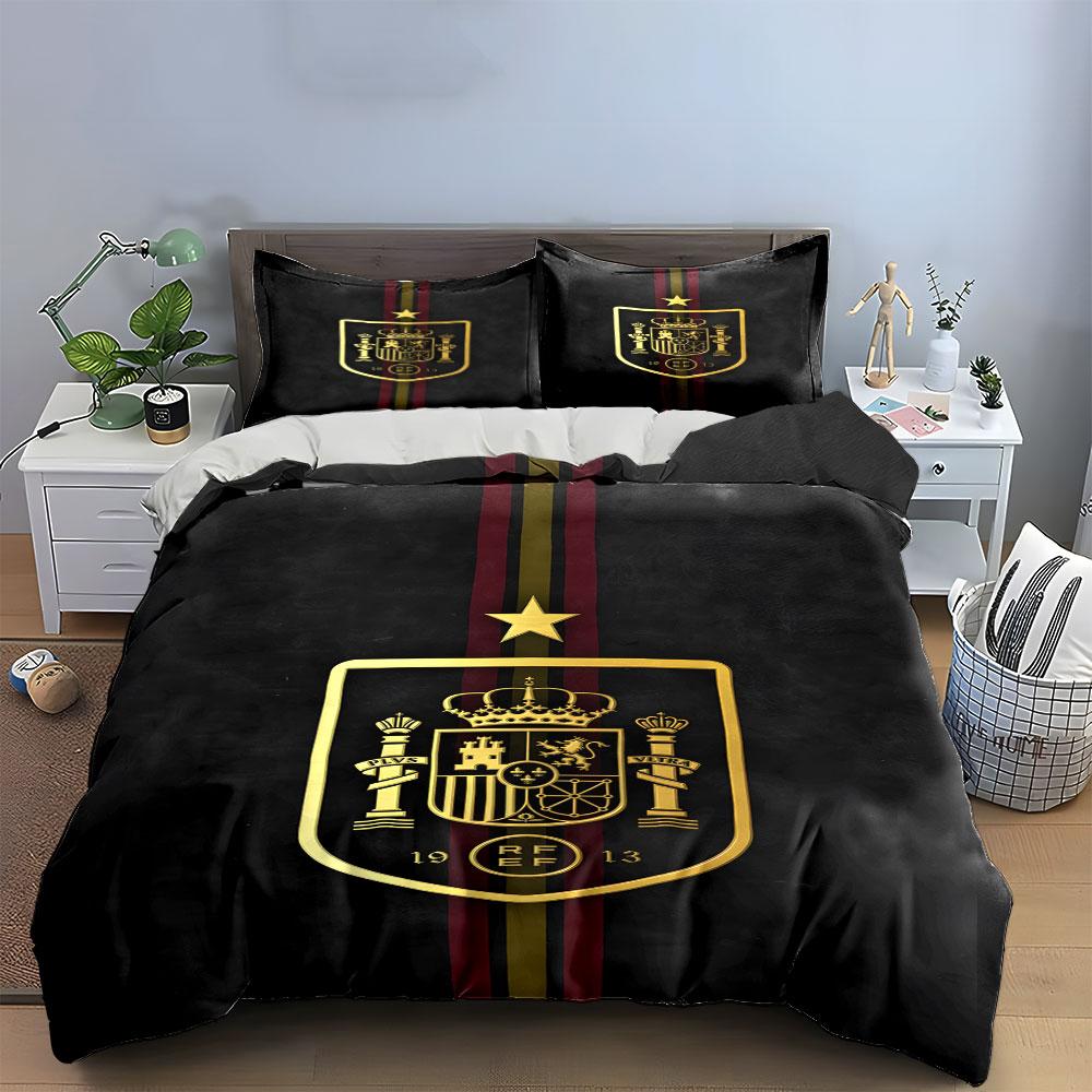 Crest with crown emblem. Bedding sets Duvet cover sets Duvet covers Pillowcases(1 * Duvet Cover 2 * Pillowcases, without duvet insert)