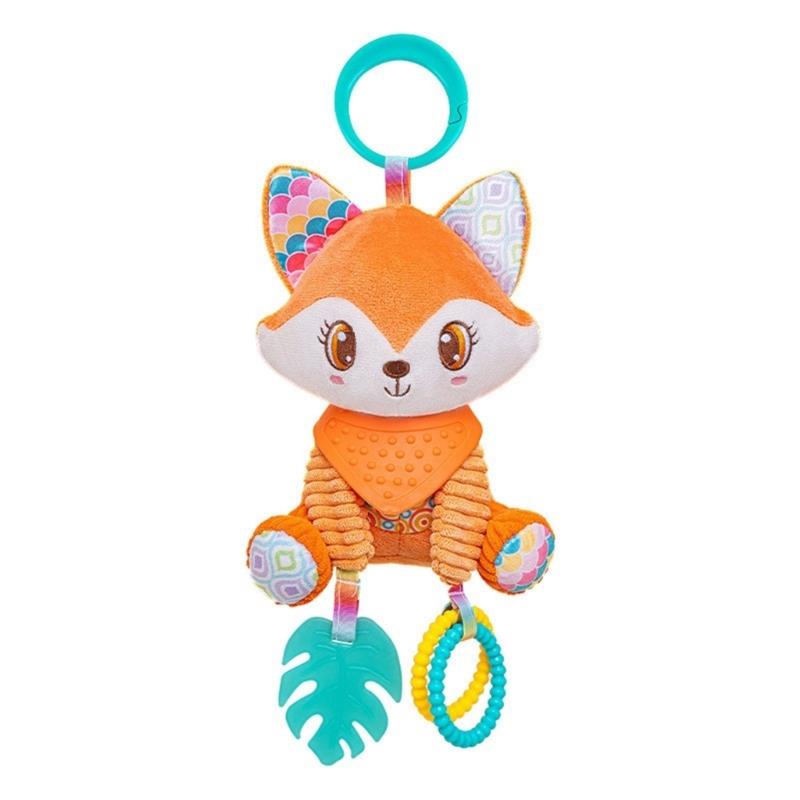 Interactive Baby Bed Hanging Decoration Toy Feature Squeaky Rattle Design For Sensory Play And Cognitive Growth