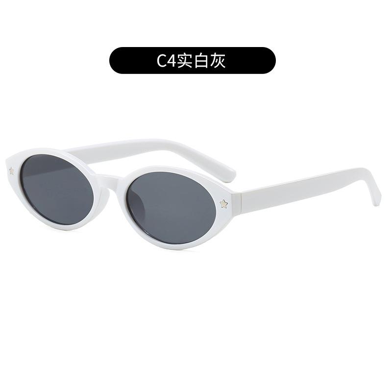 Trendy Small Oval Designer Sunglasses Women Luxury Brand Retro Black Shades Glasses Ladies Goggle UV400 Eyewear