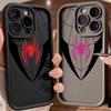 Spiderman LOGO Phone Case For iPhone 17E 11 12 13 14 15 16 17 Pro Max Fundas iPhone For 17 Air Plus 16e 13 Silicone Back Cover