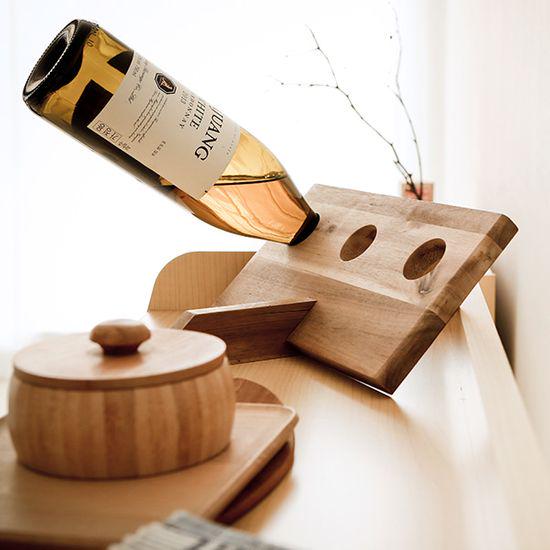 Market Bee TANG Acacia Wood Wine Rack 3 bottles uygun fiyatlı satın ...