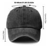Stylish Unisex Retro Washed Cotton Cap, Versatile Casual Sun Protection Baseball Cap for Matching Streetwear Vintage Style Adjustable Cap
