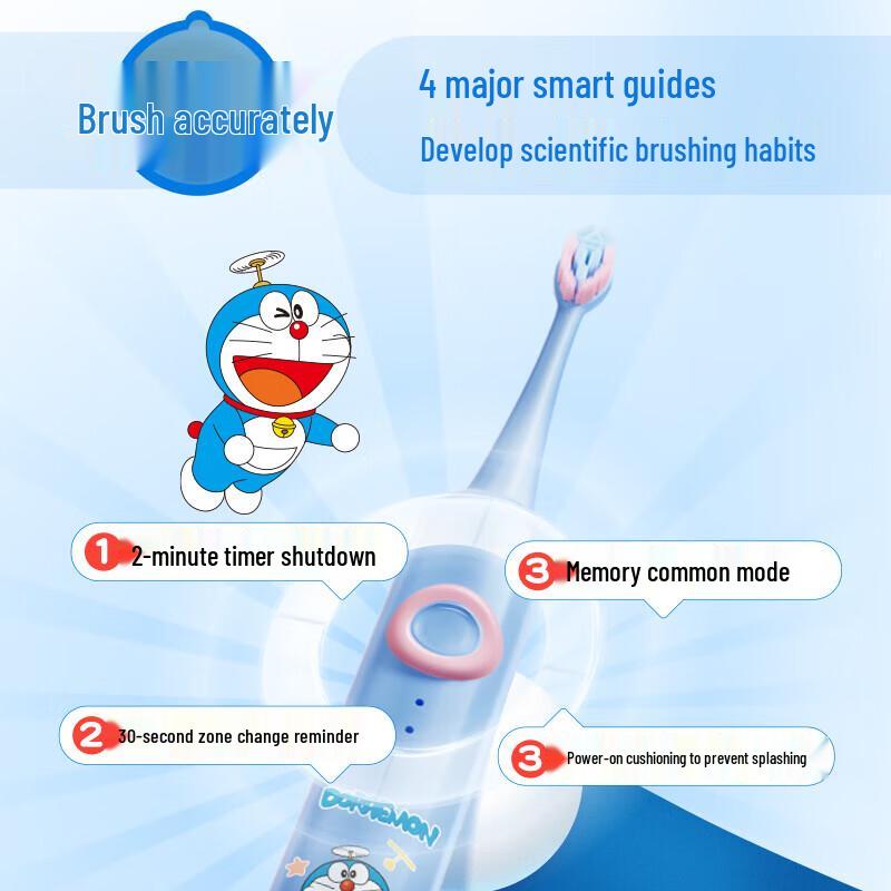 Shuke Baby Doraemon Kids Smart Sonic Electric Toothbrush F2