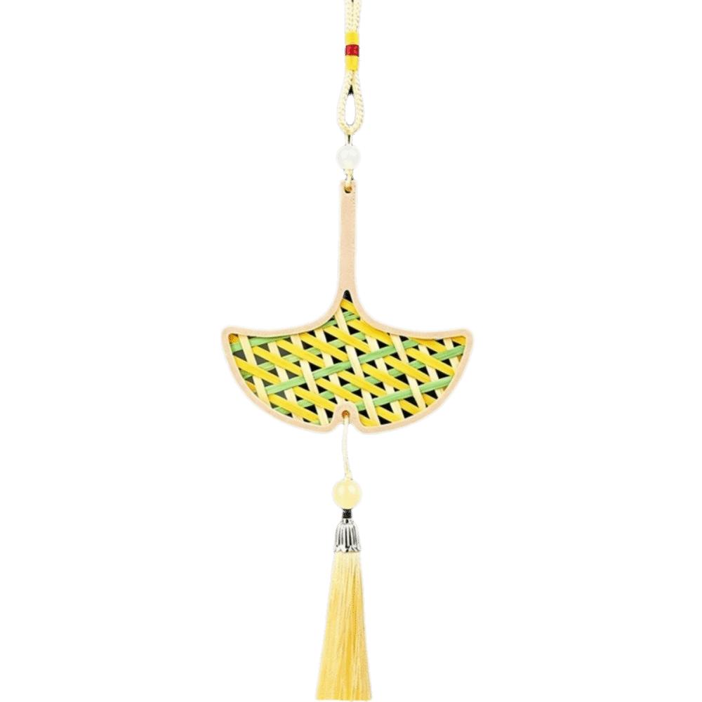 Zongzi Bamboo Pendant Material Kit Handmade Wind Chime Kit Courtyard Decor
