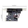 1Pcs Rs232 Com Pci-E Pci For Express Expansion Adapter Car Diy Accessories Pcie To 2 Serial Db9 Card