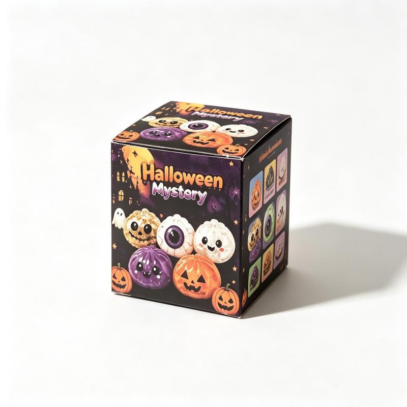 Sensorisches Quetsch-Blindbox Halloween Neuer Knödel-Quetschspielzeug 8,5 cm Maltose Angstlöser Antistress Langsam aufsteigend Überraschungsgeschenk
