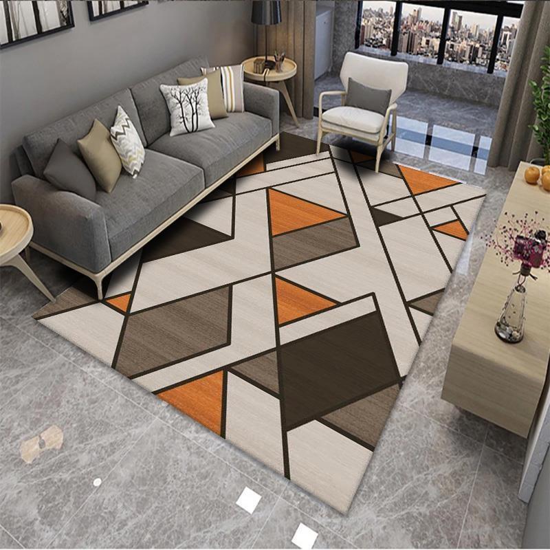 Geometric Living Room Bedroom Entrance Carpet Floor Mat Machine Washable Floor Mat