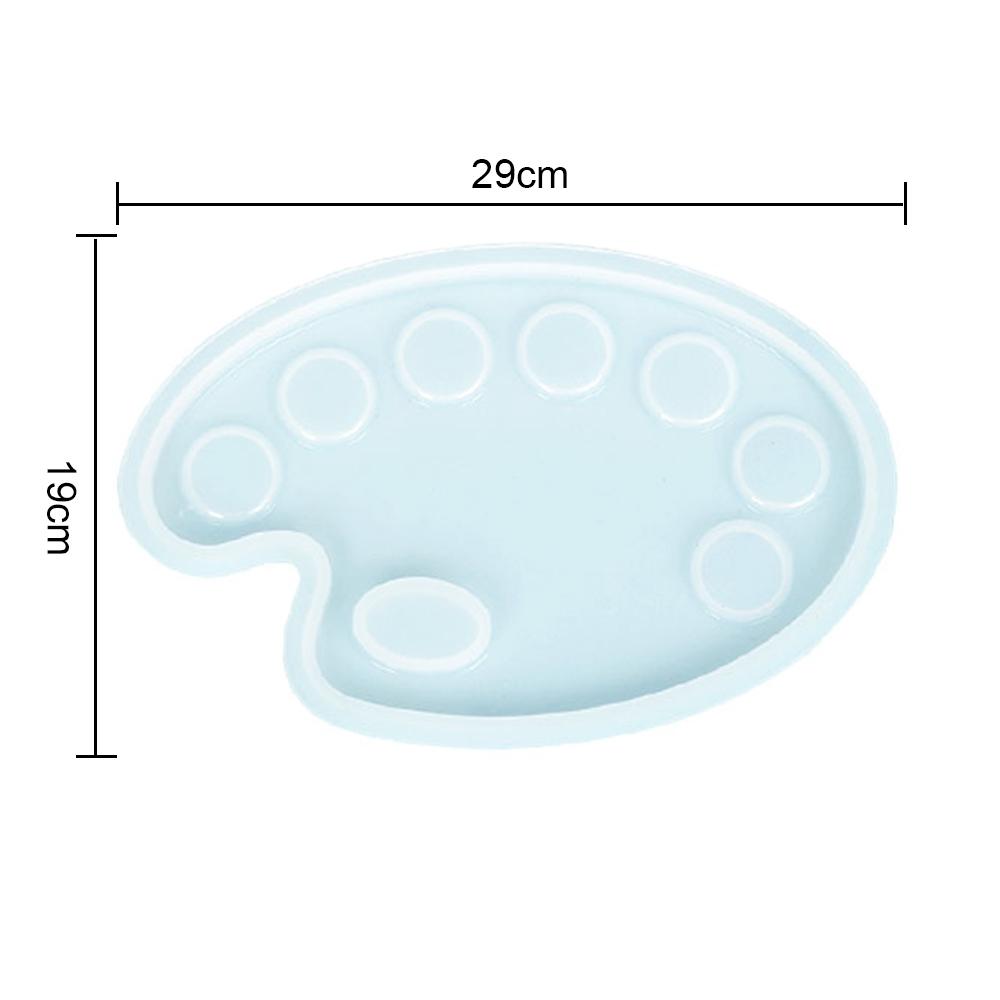 Silicone world Epoxy Resin Mold DIY Paint Drawing Board Silicone Mold Color Palette Mold DIY Resin Jewelry Making Tool Tray