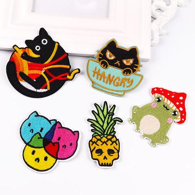 5 Pcs/pack Fusible Embroidery Patch Iron On Patches For Clothing Thermoadhesive Patches For Jackets Jeans Backpack Ironable Sewing Patch