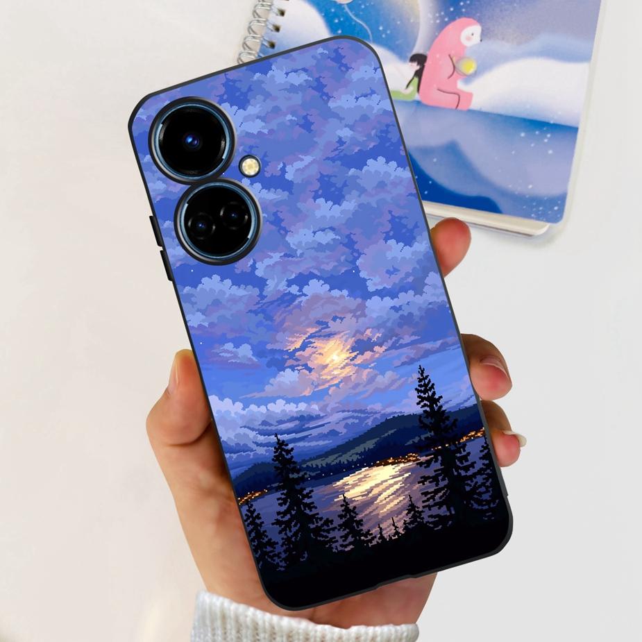 For Tecno Camon 19 Neo Case CH6i New Fashion Painted Cover Soft Silicone Phone Case For Tecno Camon 19 Pro 5G Camon19 Neo Bumper
