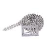 Gold And Silver Rhinestone Thin Belt Fashion Women Elegant Waist Chain With Heart Buckle Belt Skirts Jeans Accessories