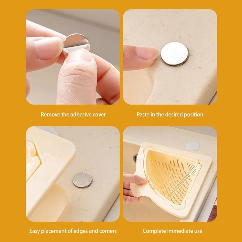 Suction Cup Press Sink Drainer Basket Automatic Dumping Strainer Basket Hanging Faucet Sponge Storage Rack