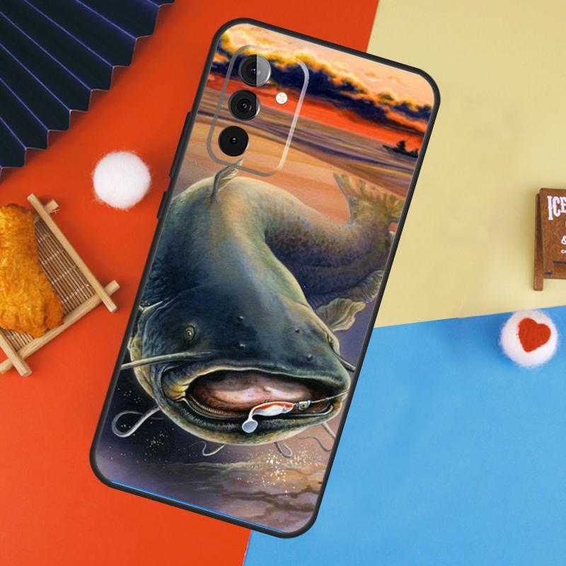 Fishing Gear Fish Case For Samsung Galaxy A14 A34 A54 A55 A35 A15 A73 A53 A33 A23 A13 A12 A32 A52 A51 Cover