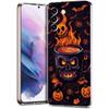 Transparente Handyhülle für Samsung Galaxy S25 S24 S23 S22 S20 S21 FE Ultra S24 S23 S10 S10E Plus Halloween-Stil Muster