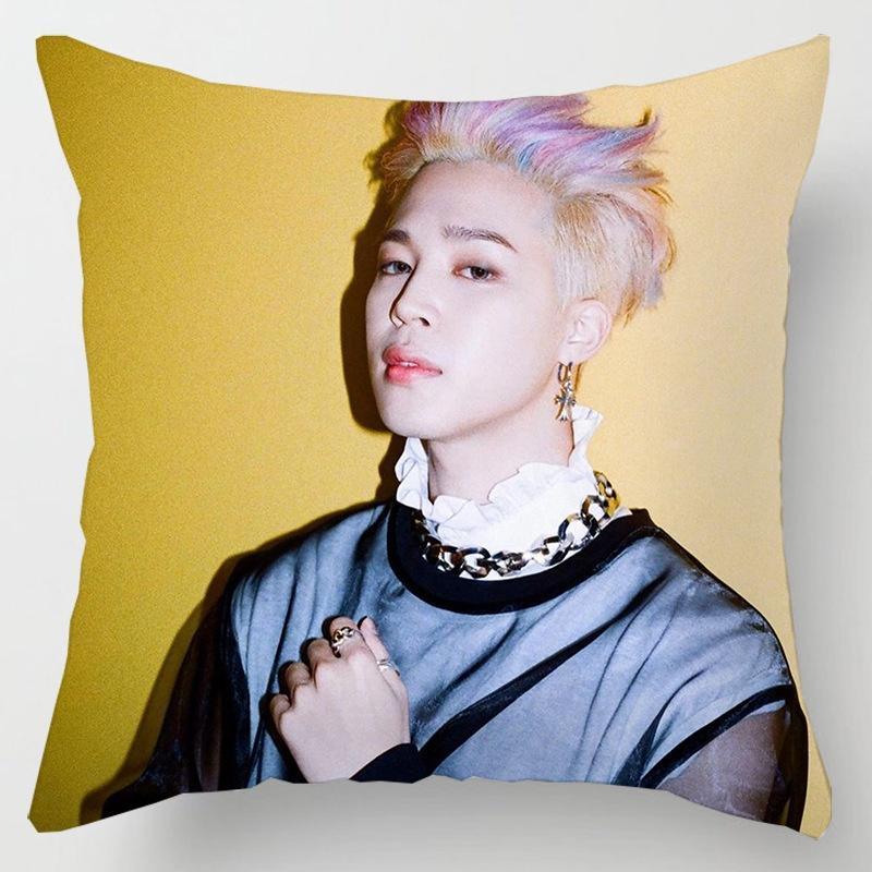 Bts Bangtan Boys Cushion Cover Decorative Soft Pillow Case Sofa Car Cover Throw