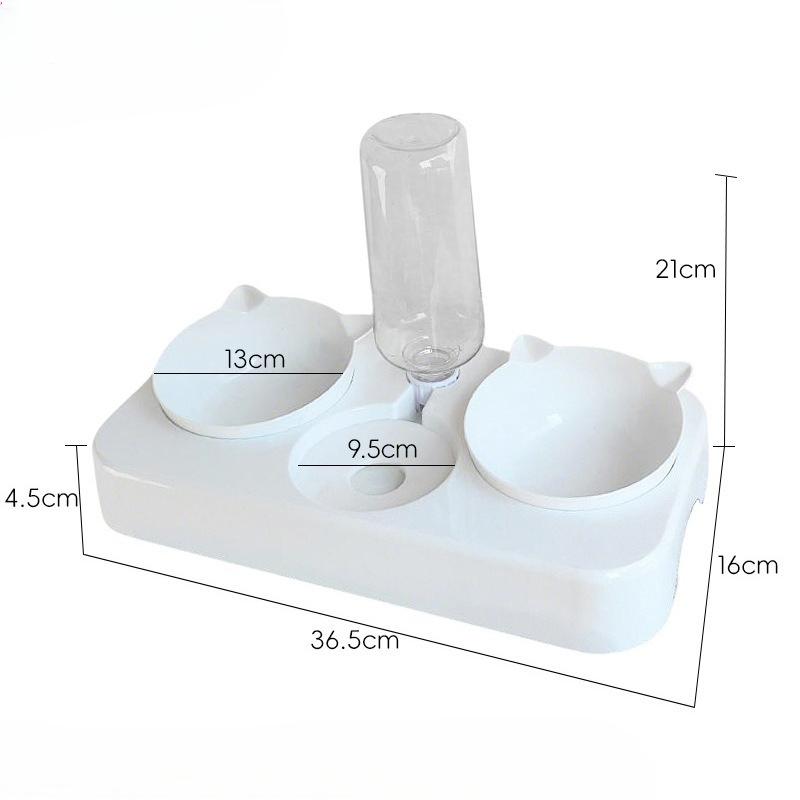 

Three Automatic Drinking Bowls for Pets, Plastic Dog Bowls, Double Cat Bowls, Dog Food Bowls, Cat Food Utensils, Pet Supplies
