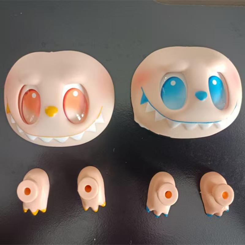 1 Set Diy Handmade Switching Emotions Labubu 3Rd Big Into Energy Vinyl Face Hand Foot Dolls Facial Accessories