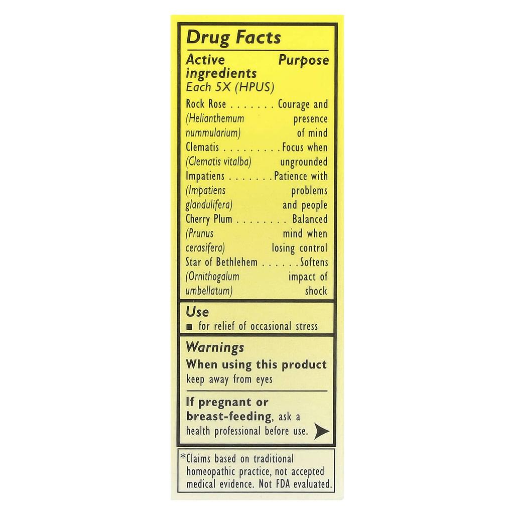 Originalflower Remedy®, Rescue Remedy®, Natural Stress Relief, 10 Ml (0.35 Fl Oz)