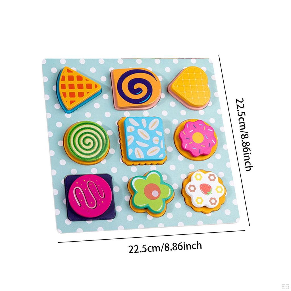 Early Learning Wooden Toys Set, Realistic Educational Kitchen Toy for Kids, Children's