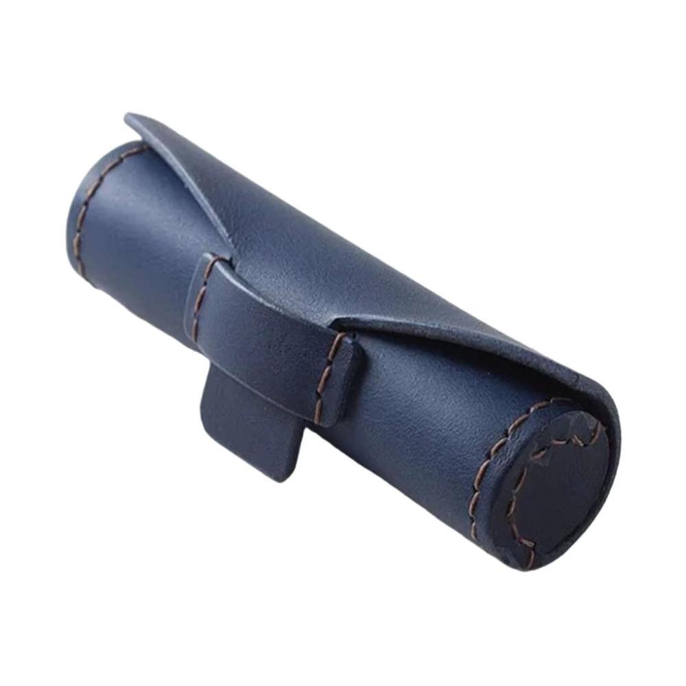 

Solid Color Lipstick Storage Bag Protective Seal Organizer Mini Lipstick Cover Jewelry темно-синий