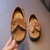 Kinder Leichte Freizeitschuhe Weiche Leder Mokassins Quaste Slipon Flache Schuhe Jungen Mädchen Bequeme Loafer Baby Sneaker