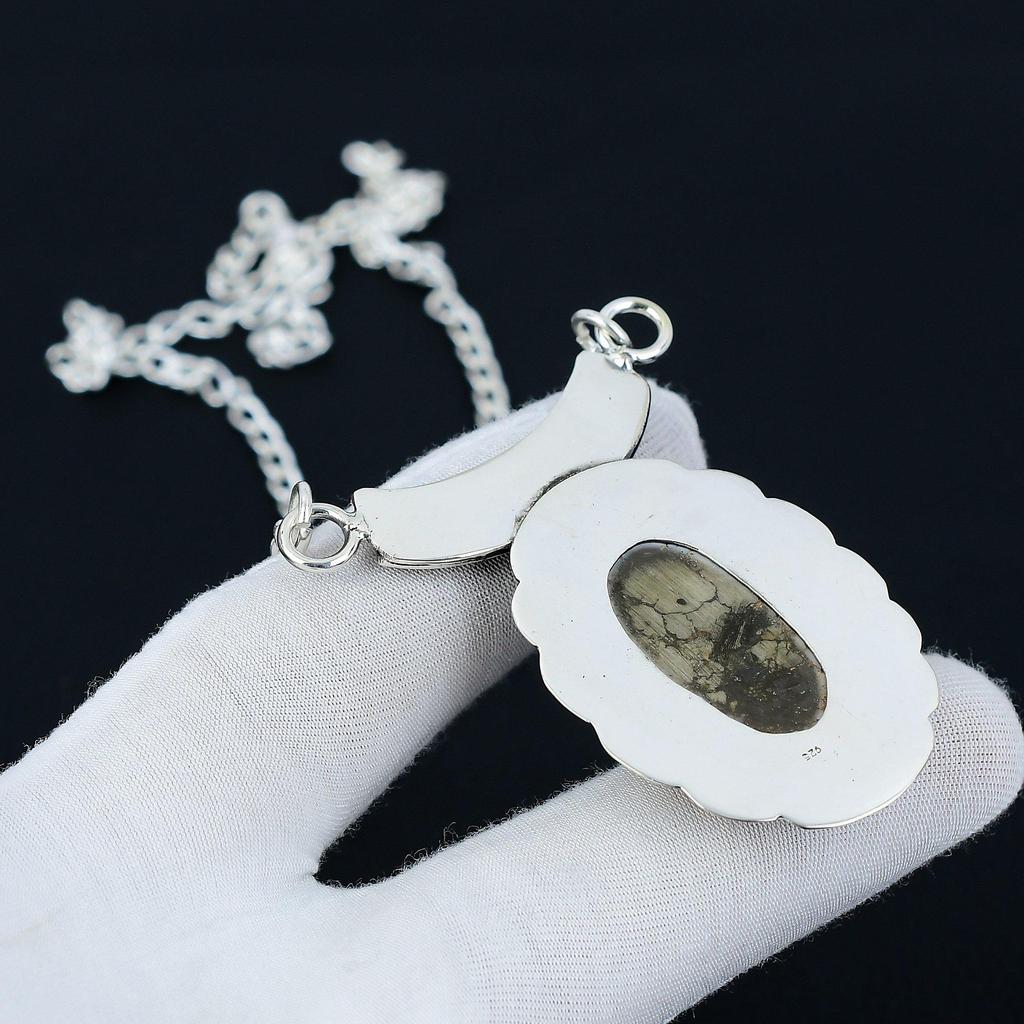 Wild Horse Jasper Necklace, Wild Horse Jasper Gemstone, 925 Sterling Silver Necklace, Natural Wild Horse Jasper Jewelry For Women, For Gifts