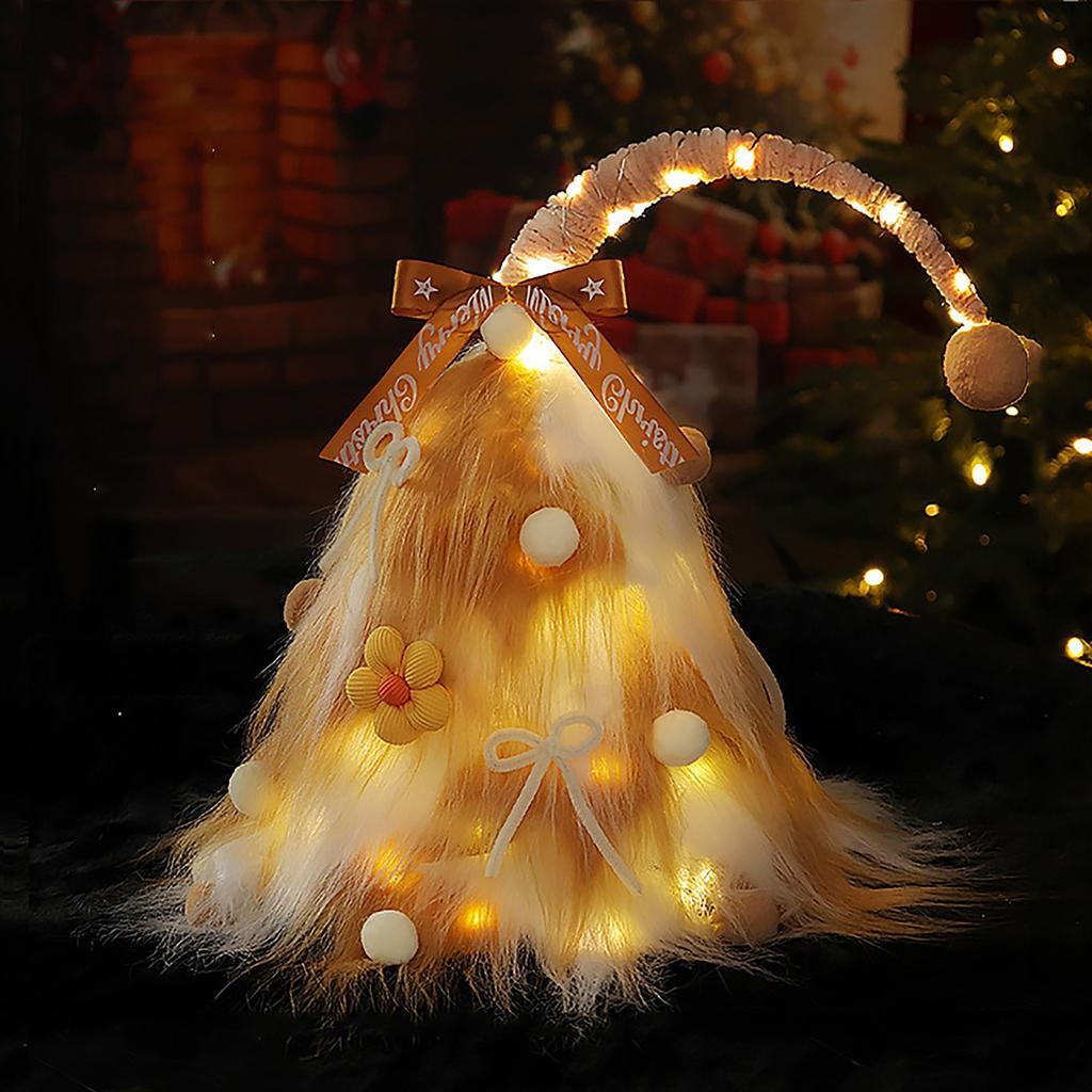 Christmas Atmosphere Green Plush Ornaments Christmas Tree Decoration Props