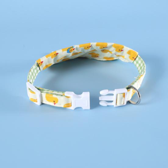 Dog Bandana Bib Cute Yellow Duck Design Dog Saliva Towel Adjustable Pet Collar Scarf for Small Medium Large Dogs Cats