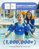 Gogokids Children's Buoyancy Swim Vest with Armbands, 15-30kg, EN 13138-1 Certified, Floatation Vest for Ages 2-6, Inflation-Free Toddler Float Vest w