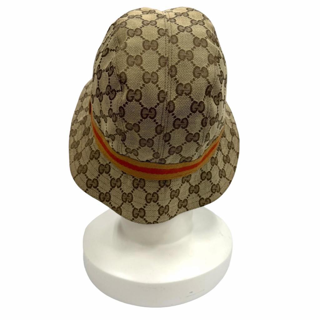 Very Good GUCCI hat beige polyester Women L Used