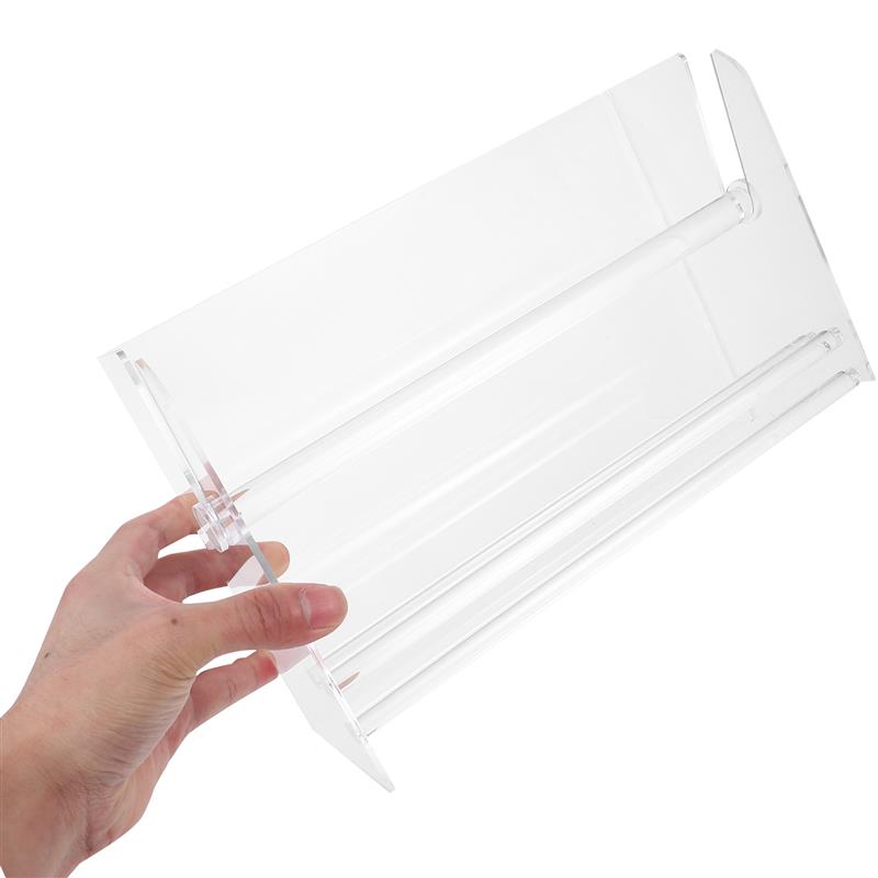 3/7 Slot Acrylic Label Dispenser Adjustable Sticker Roll Holder Clear Tape Organizer School Office Stationery Supplies