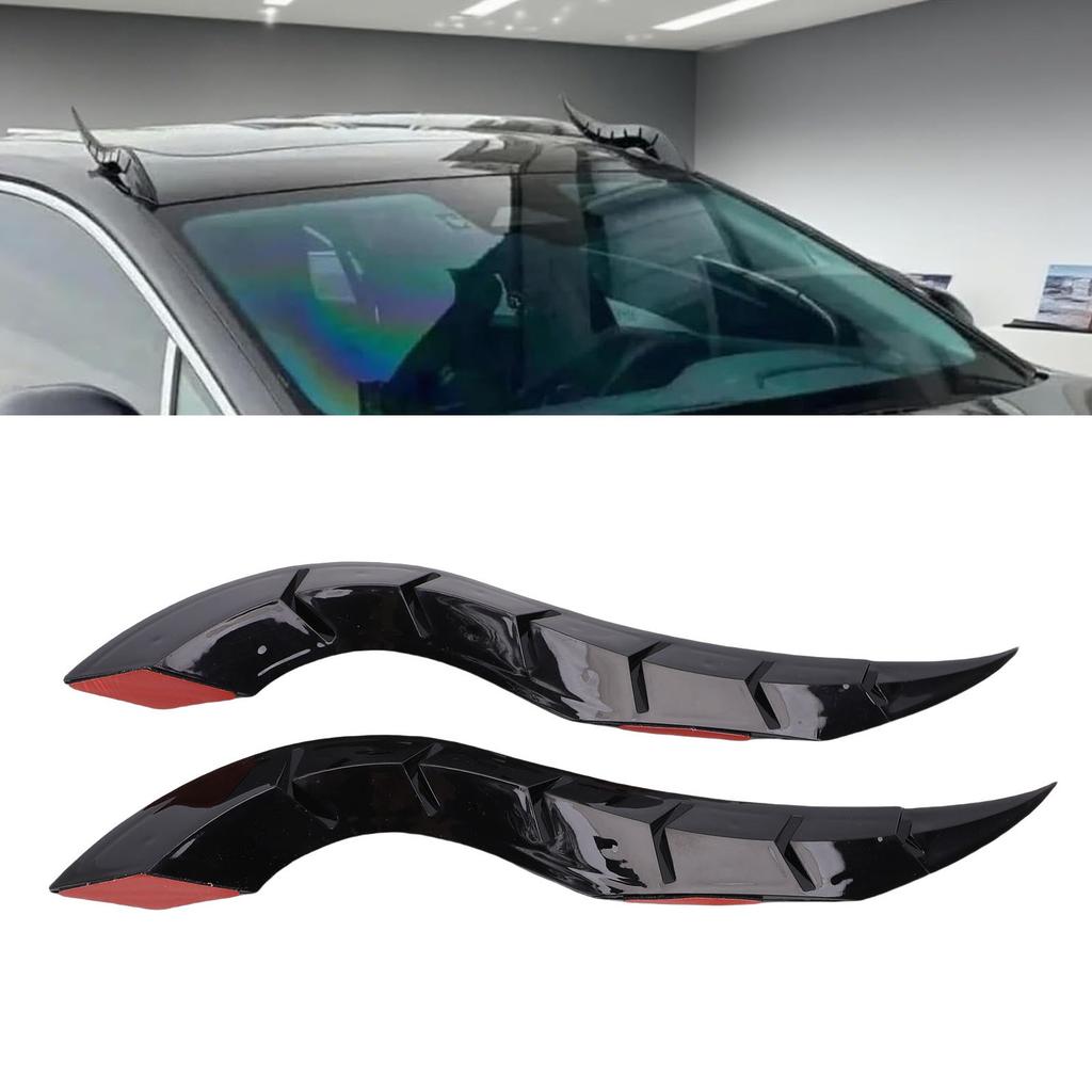 2 Pezzi Corni per Tetto Auto Modifica Unici Accattivanti Decorazione Esterna Auto Ornamento a Corno per SUV Berlina Hatchback
