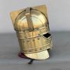 Medieval Moria Dwarves Golden Steel Helmet LOTR Warrior Knight Helmet Cosplay Armor Larp Costume