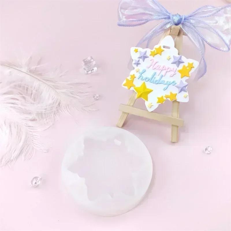 Star Shaped Silicone Mold for DIY Wax Melts Car Air Fresheners and Festive Home Craft Projects Aromatherapy Supplies