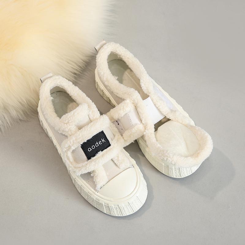 

Модне зимове жіноче дихаюче та тепле спортивне взуття Біле вовняне взуття Модне та універсальне спортивне взуття Повсякденне та зручне 35 бежевий