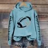 Women's fashion printed hooded sweater