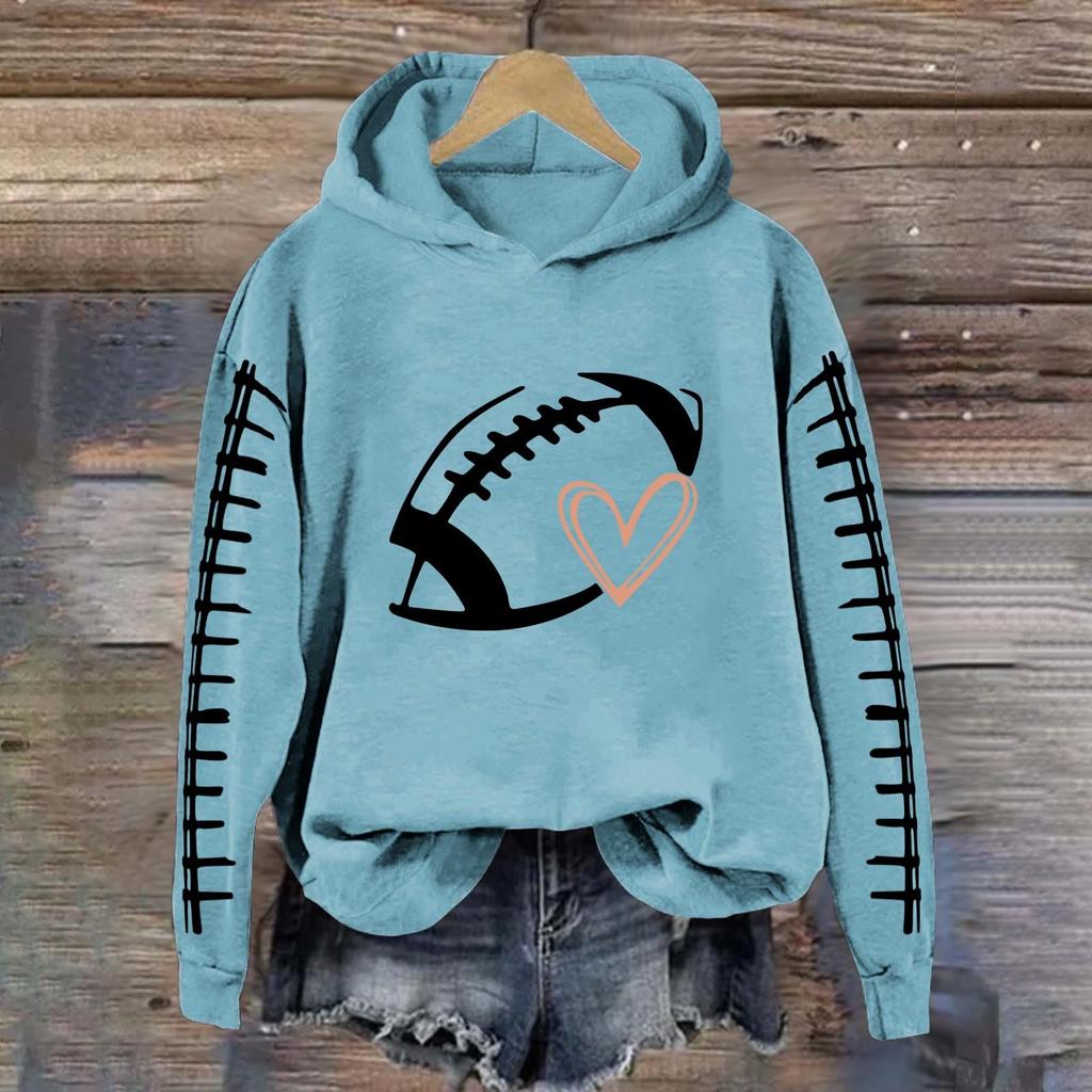 Women's fashion printed hooded sweater