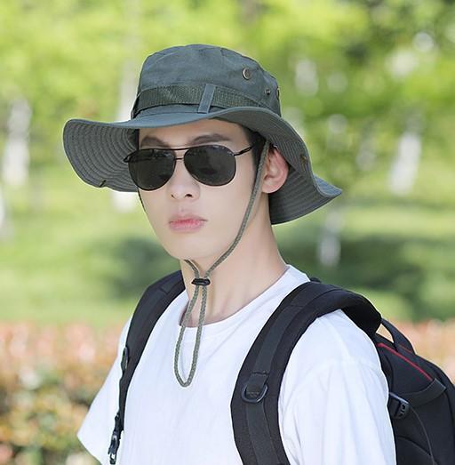 Bucket hat summer hat fishing visor adult men and women outdoor climbing sun hat foldable large brim
