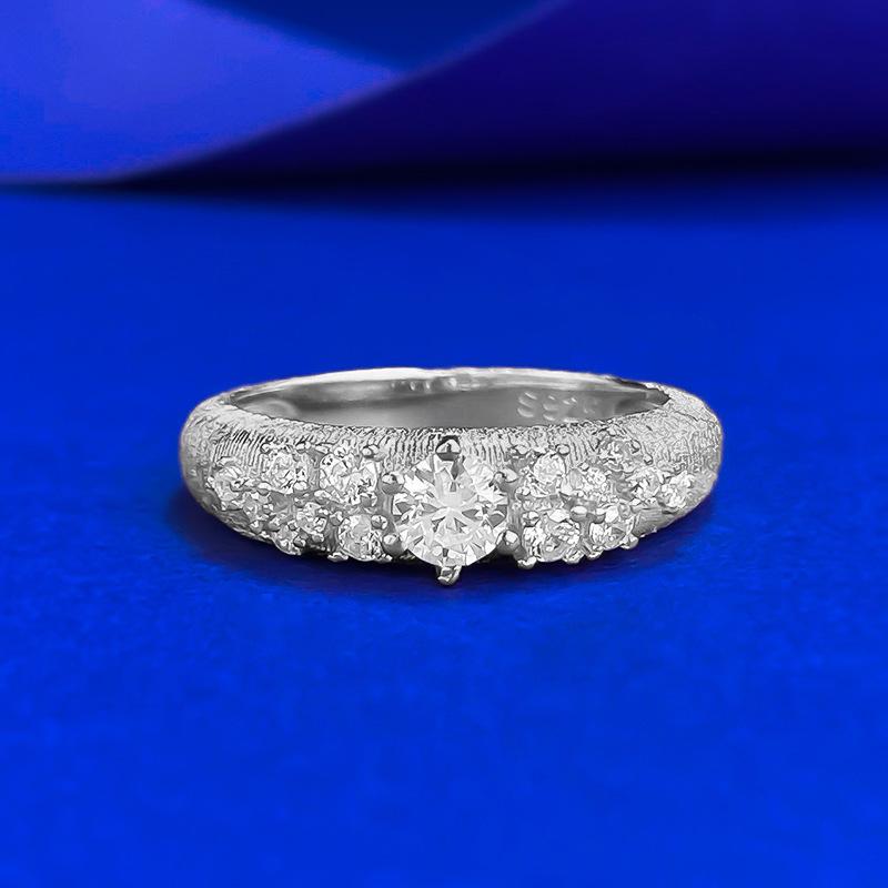 

Gold-Plated Brushed Sky Star Ring Light Luxury High Sense Exquisite Unique Simple Style No. 9