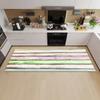 Wood Plank Stripe Color Pattern Home Kitchen Floor Mat Door Front Decoration Floor Mat
