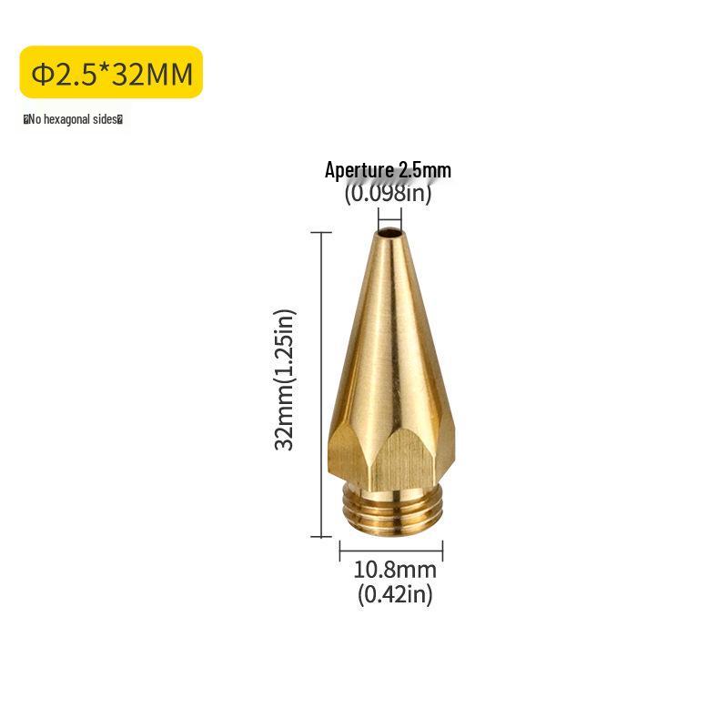 Extended Small Hole Nozzle for Hot Melt Glue Gun