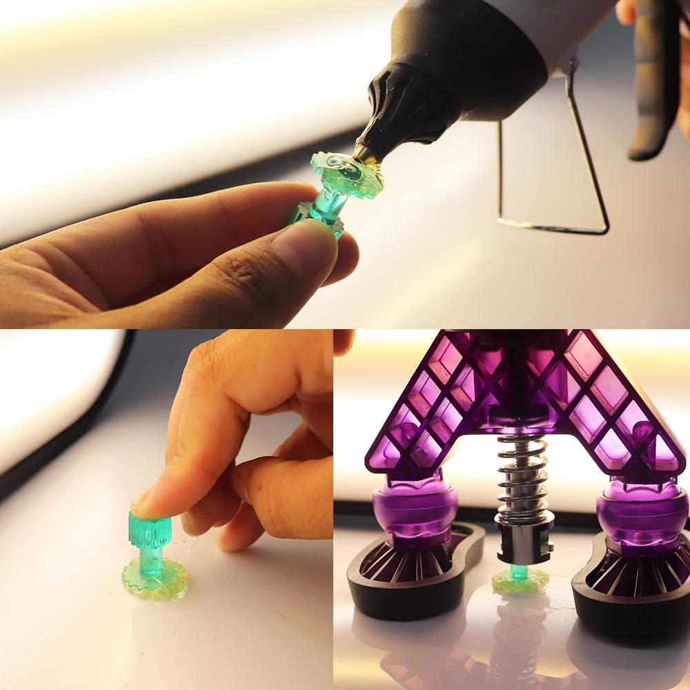 10Pcs Car Puller Tabs Paintless Dent Repair Tabs Dent Removal Tools Car Dent Puller Tool Auto Maintenance Tools For Car Body