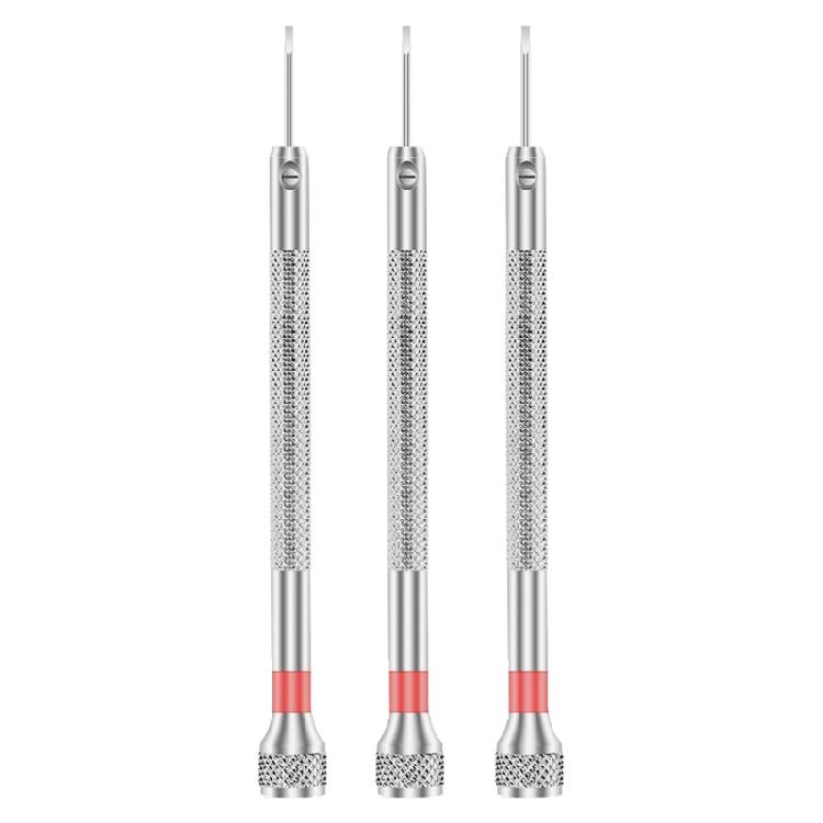 3PCs Jewelry Repair Screwdriver Set Carbon Steel Detachable Heads AntiSlip Aluminum Handle For Watchmakers Tool