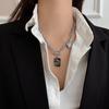 Hip Hop Thick Chain Necklace Female Tide Cold Wind Simple Versatile Collarbone Chain Male Not Cool