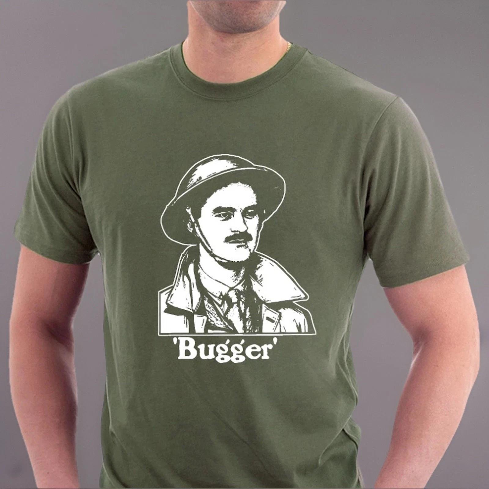 Blackadder Captain Darling T-shirt Bugger WW1 War Trench by Sillytees XS