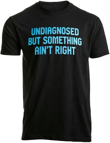 Niet Gediagnosticeerd Maar Er Klopt Iets Niet T-shirt Grappig Mentale Gezondheid Shirt Unisex Casual Korte Mouw Grafisch T-shirt Tops